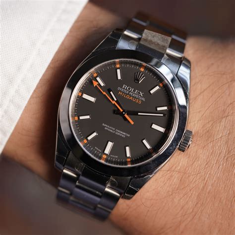 rolex milgauss black knight|Rolex Milgauss black review.